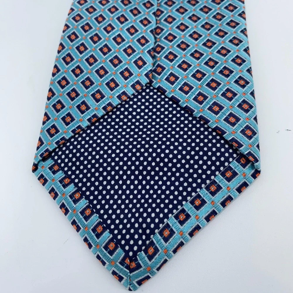 Eton Tie Mens One Size Colorful Patterned Silk Classic‎ Necktie England Made